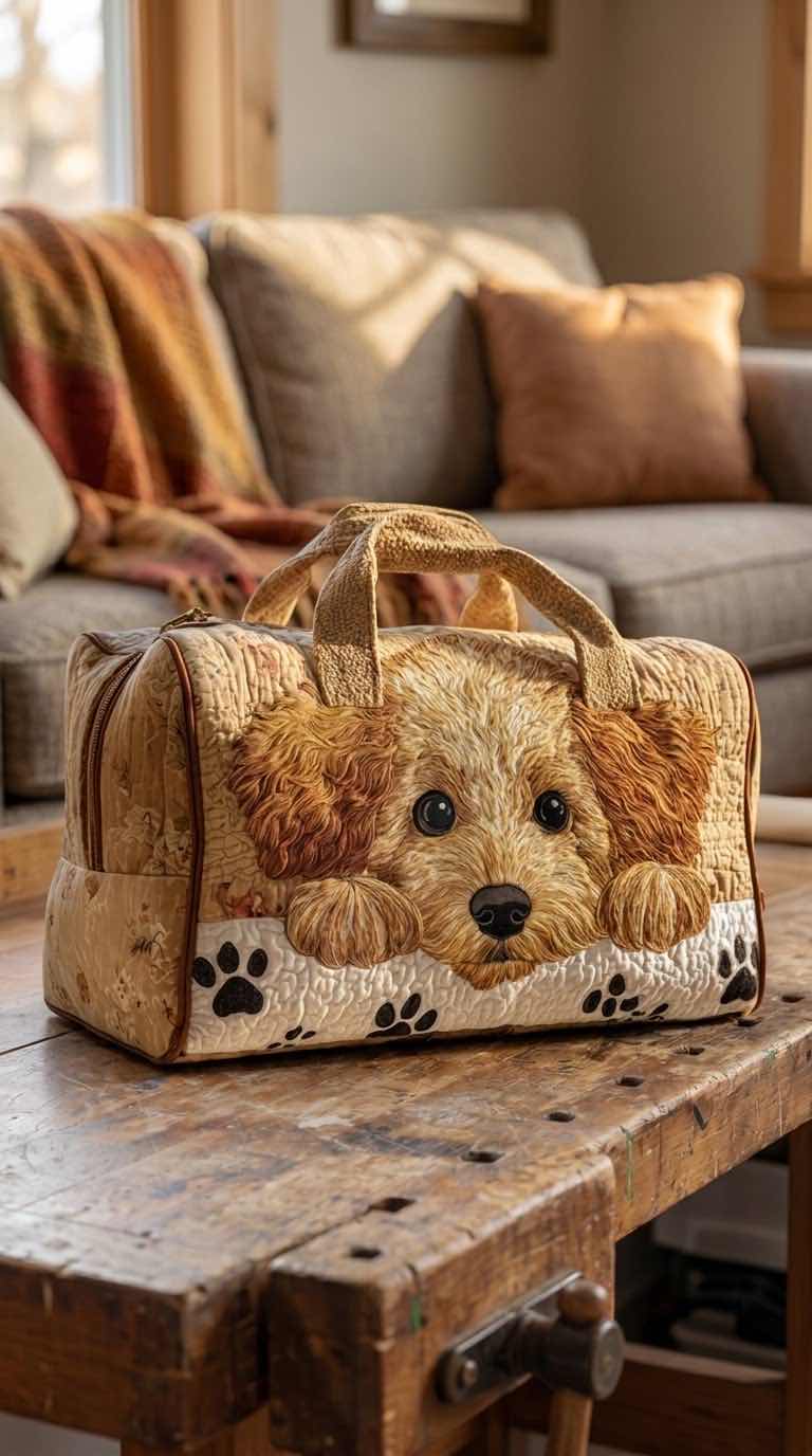 Paws&Pouches™ Dog Quilted Duffel bag