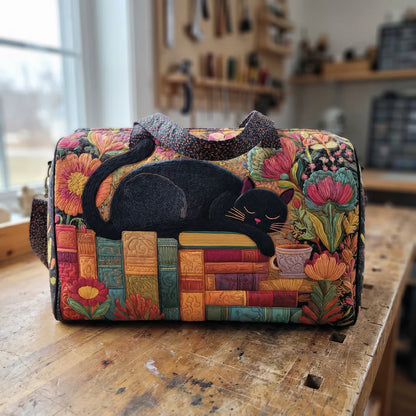 Quilted Cat Tote Bag - Handmade