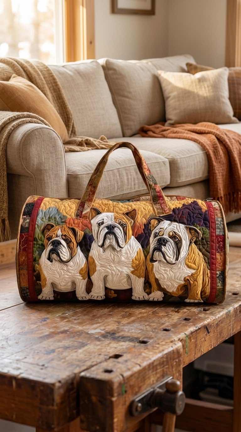 Paws&Pouches™ Dog Quilted Duffel bag