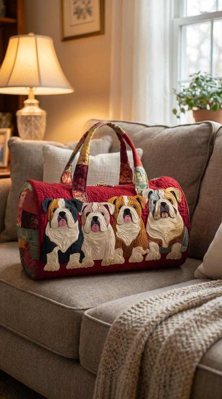 Paws&Pouches™ Dog Quilted Duffel bag